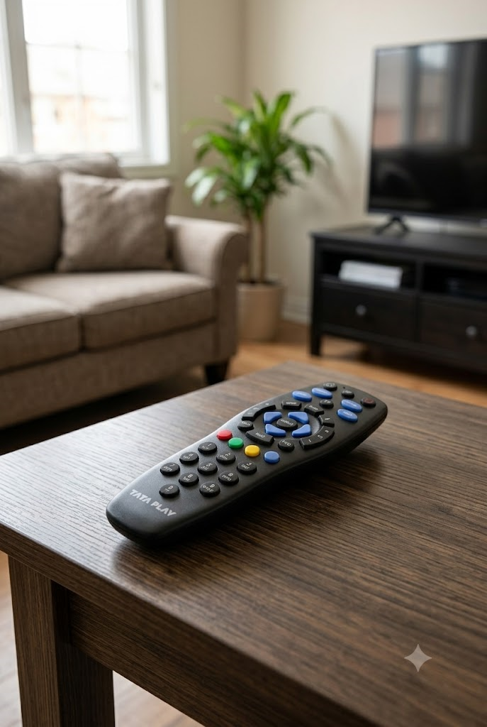Tata Play HD / SD Set Top Box Replacement Remote Control with TV Pairing Function(RR)