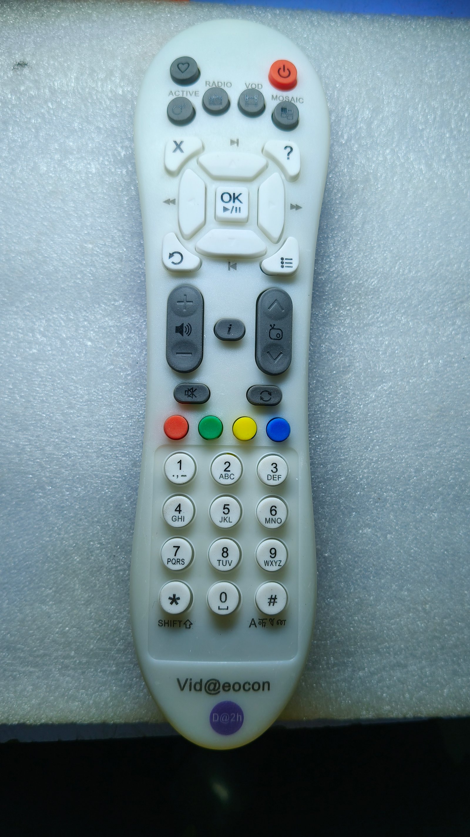 Videocon d2h White Replacement Remote Control