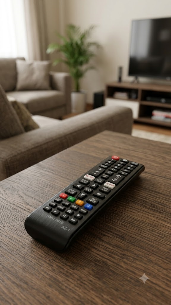 Remote Control Compatible with Samsung Smart TV with Netflix, Prime Video, and Smart Hub