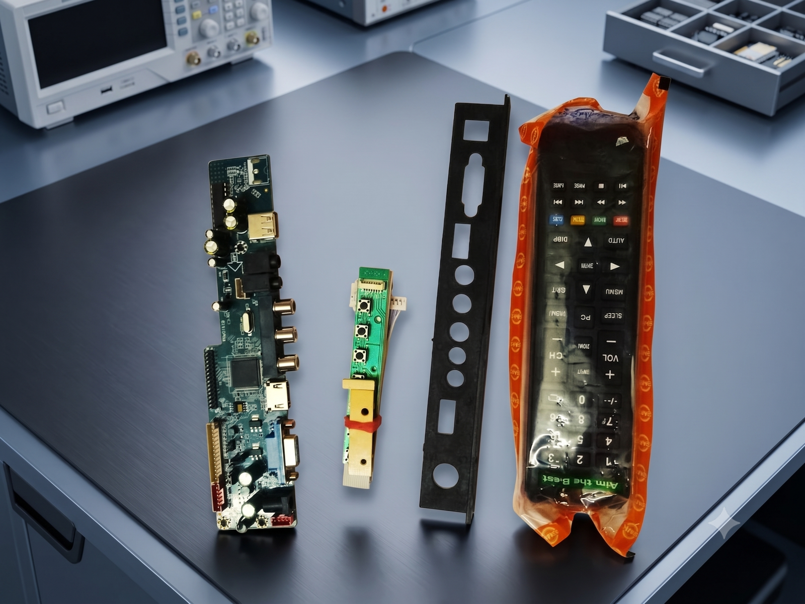 56U11.23 Universal LED LCD TV Board with Remote, Keypad & Front Panel